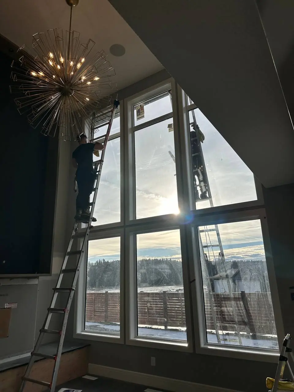 Crystal Touch Cleaning team working on a Calgary home