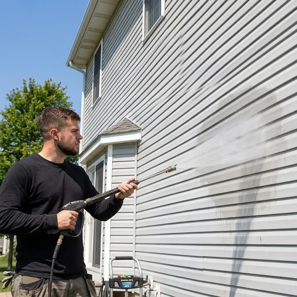 House siding cleaning